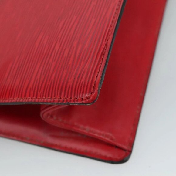 LOUIS VUITTON Epi Trousse Crete Clutch Bag Red M48407 LV Auth 108169 - Picture 7 of 16